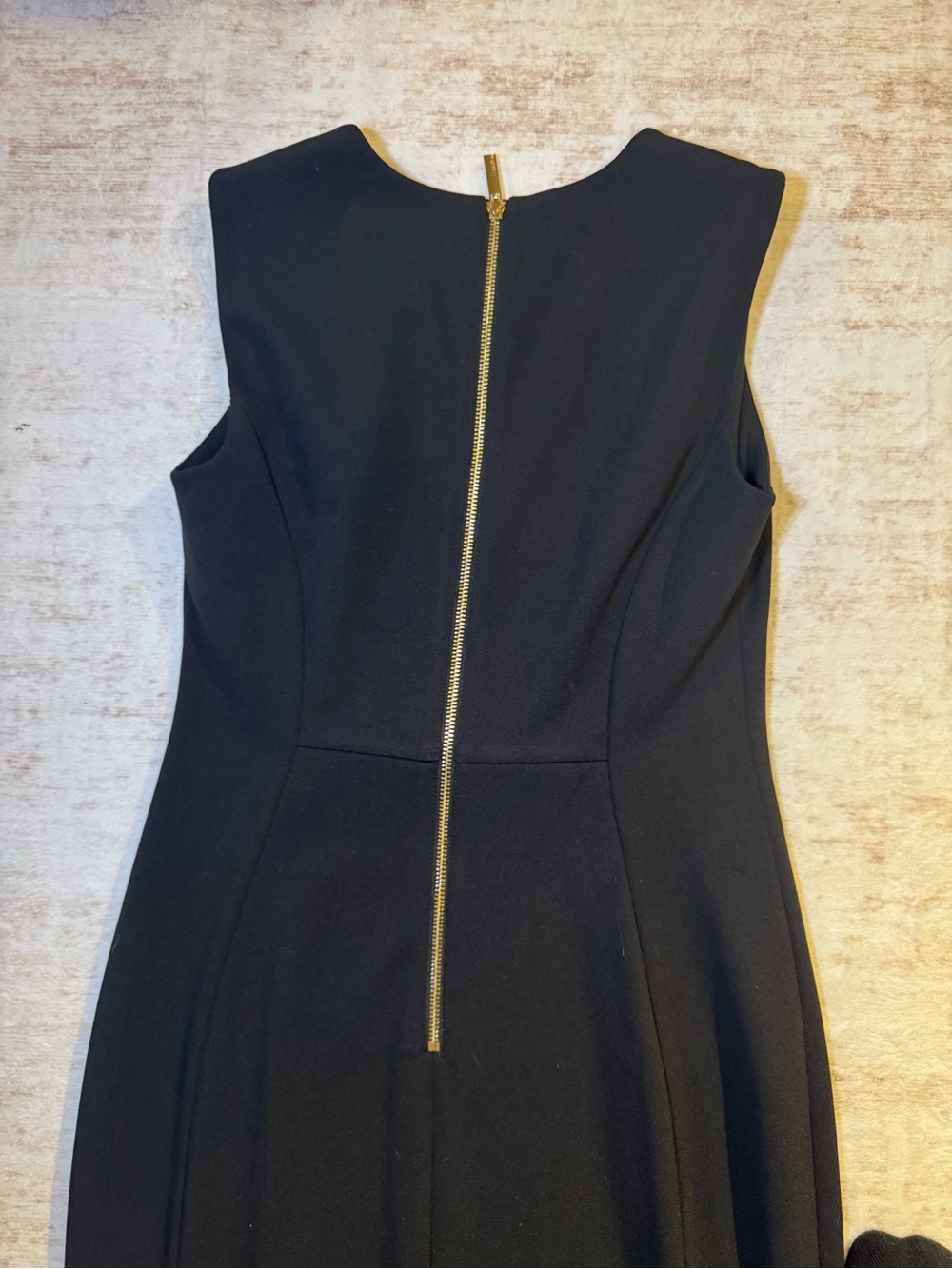 Calvin Klein Black Sleeveless Midi Sheath Dress - Picture 7 of 10
